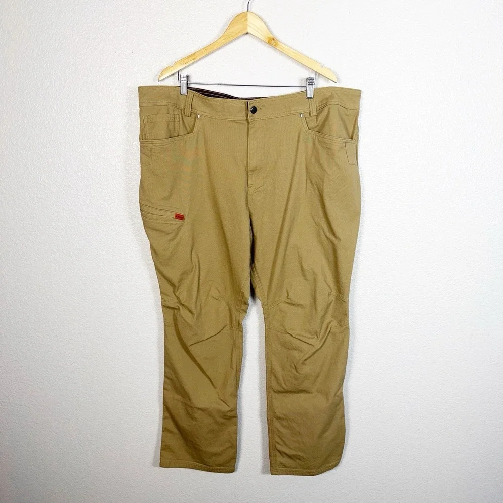 BRUNT The Torra Work Pant Mens 44x31 Tan Stretch Utility Construction Canvas